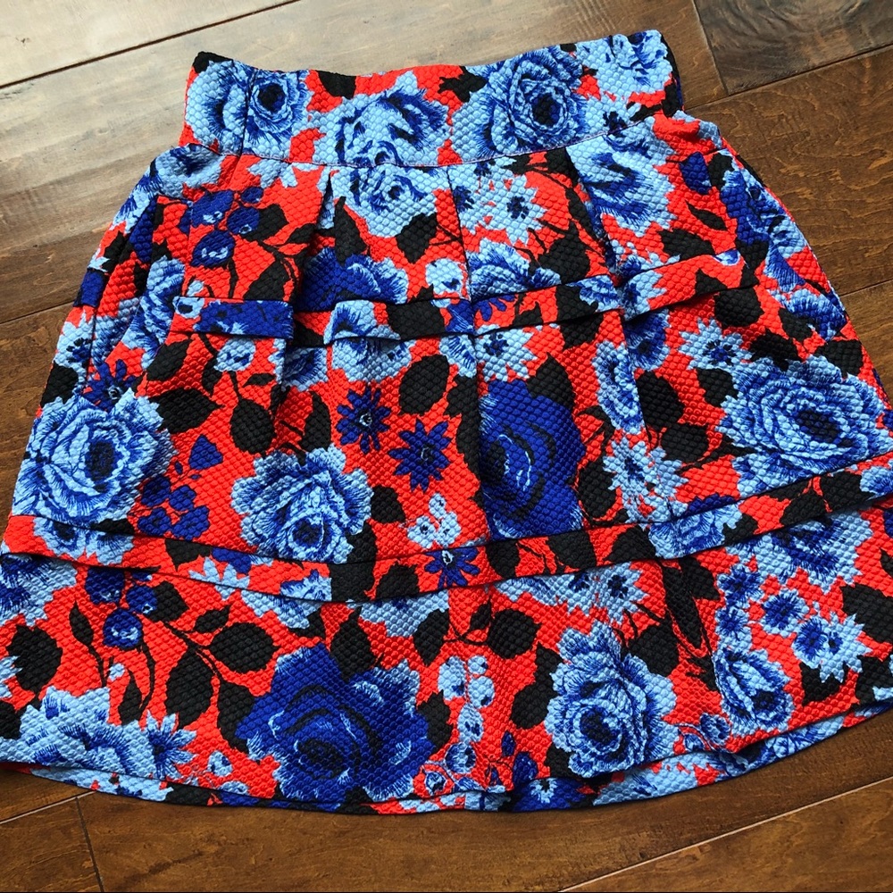 Floral High-Waisted Skirt from Anthropologie